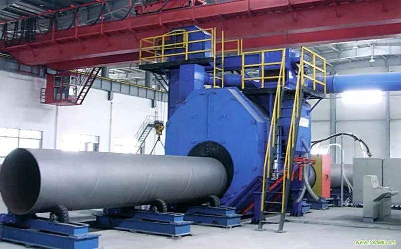 文山自动环保钢管内壁喷砂机