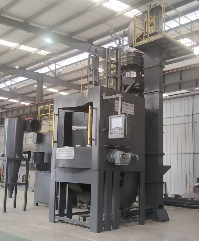 文山转盘式喷砂机 提升圆形工件处理效率